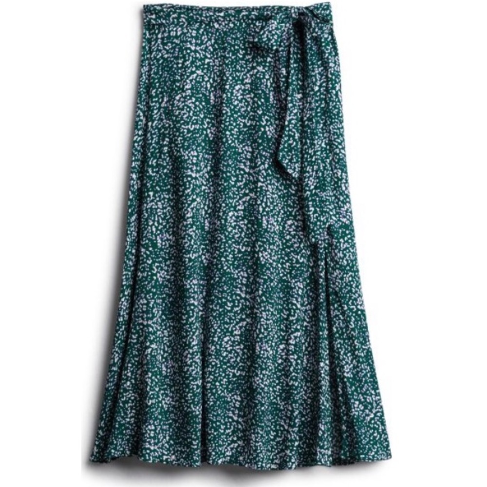 Blue patterned skirt